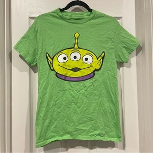 Toy Story Pizza Planet Alien Green Graphic T-Shirt Short Sleeve Disney